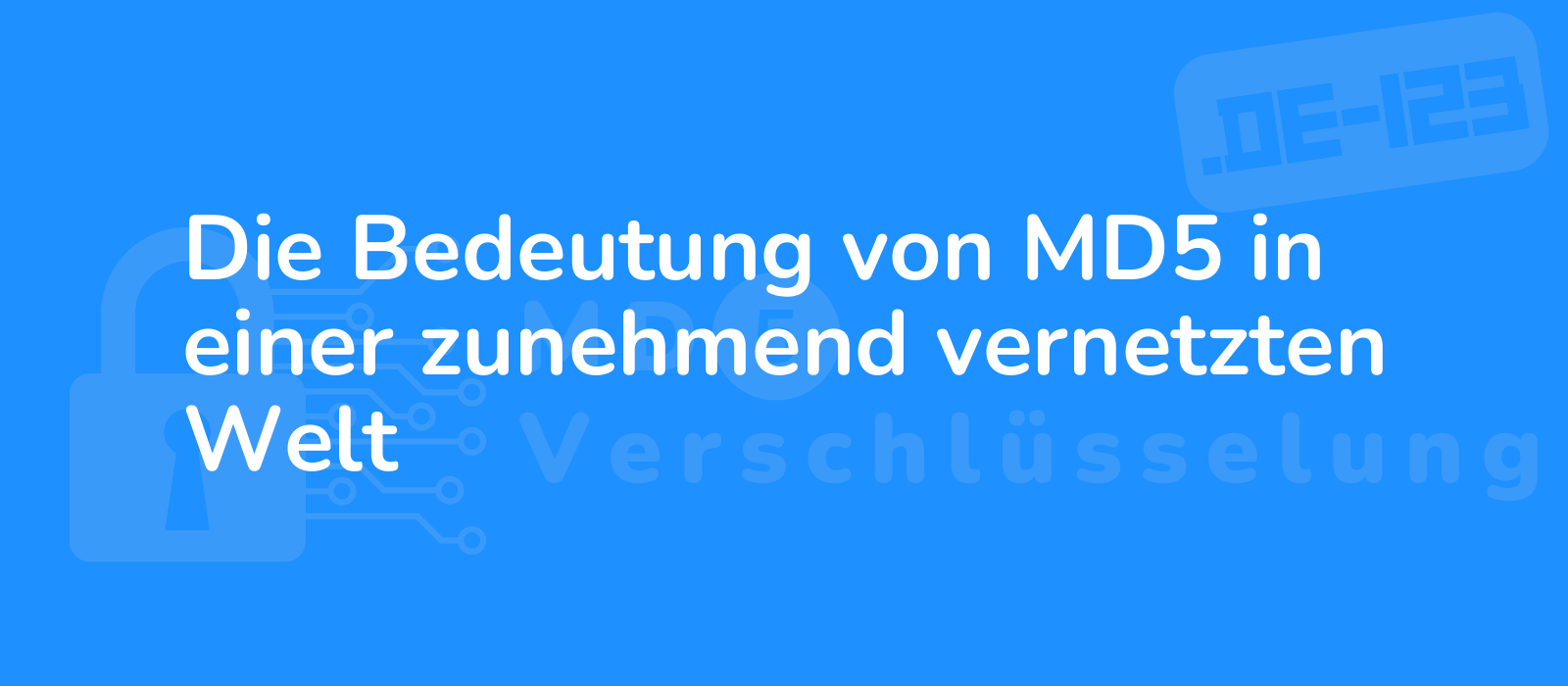 abstract representation of interconnected network with md5 encryption symbol illustrating significance in a digital world