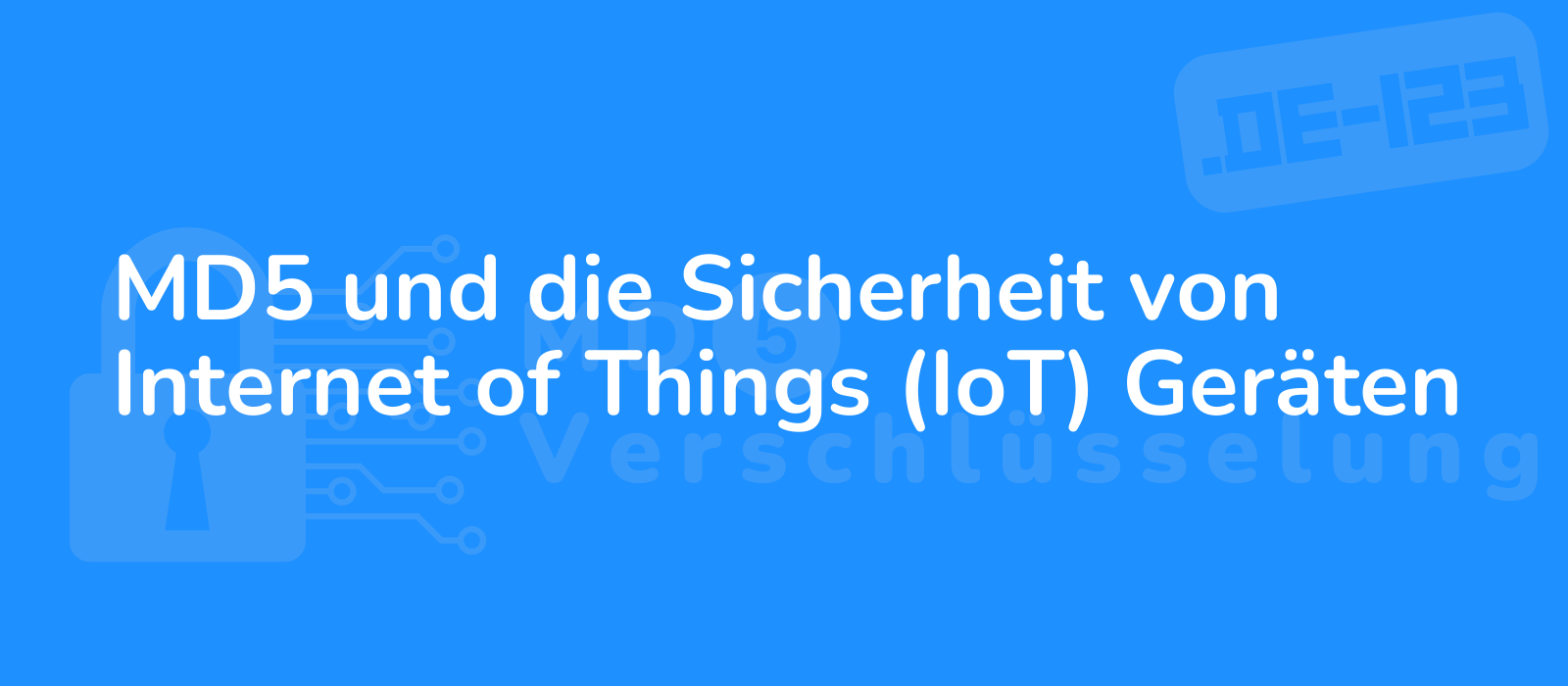 md5 and the security of internet of things iot devices depicted with a futuristic tech background emphasizing reliability and protection