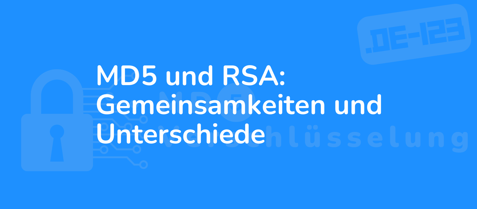 illustration of interconnected md5 and rsa algorithms symbolizing their similarities and differences against a backdrop of binary code and vibrant colors