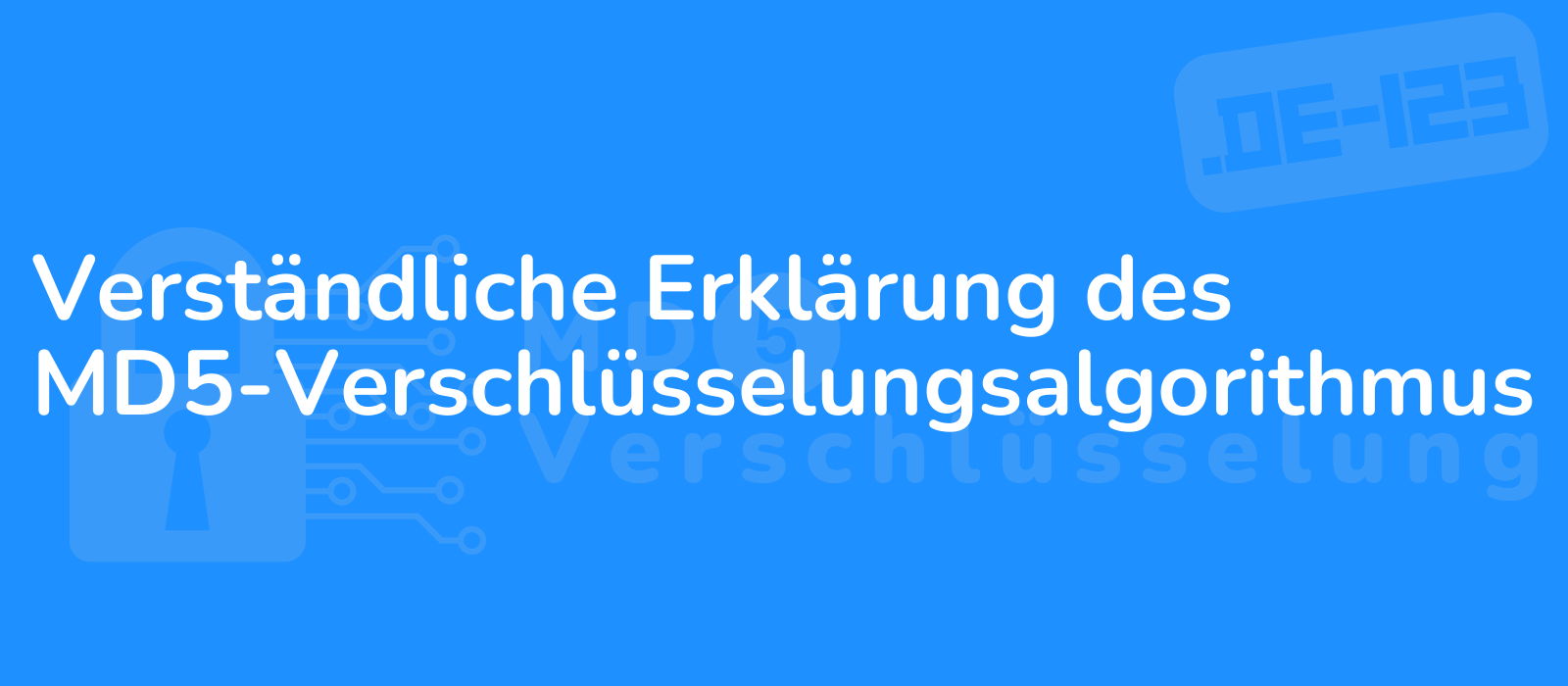 clear illustration of md5 encryption algorithm with simple visuals and informative graphics conveying security and reliability