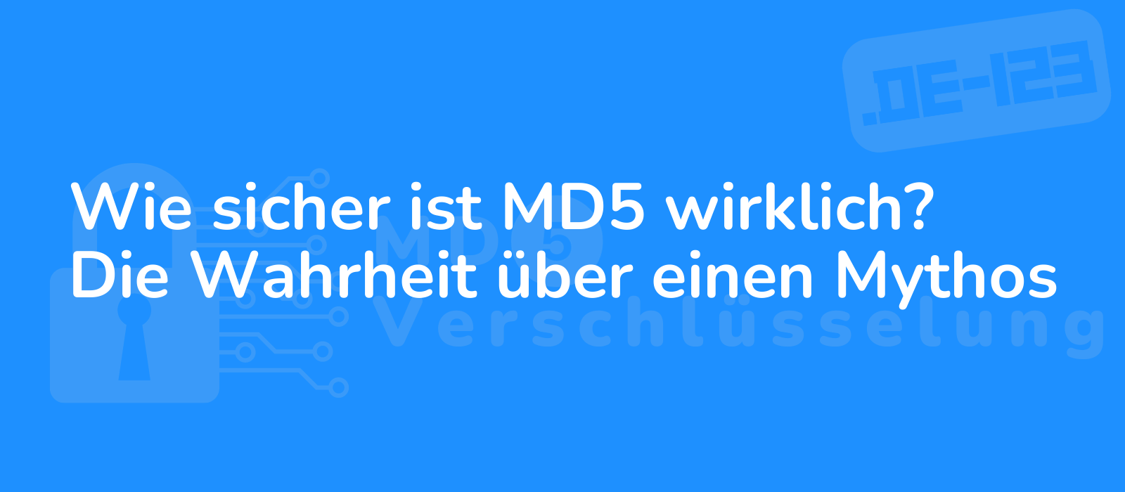 an eye catching image representing the truth about the md5 myth showcasing security and complexity against a bold backdrop